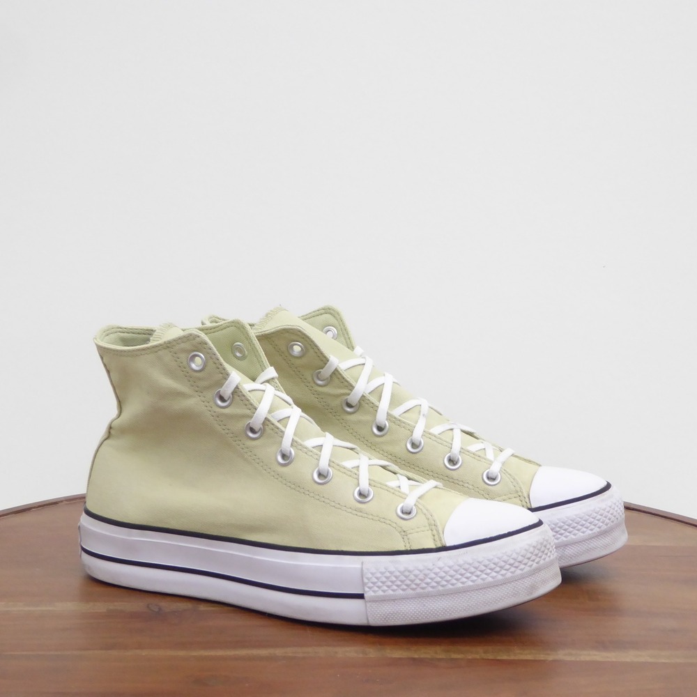 Converse Womens Chuck Taylor All Star Lift High Top Sage Green Sneakers 11